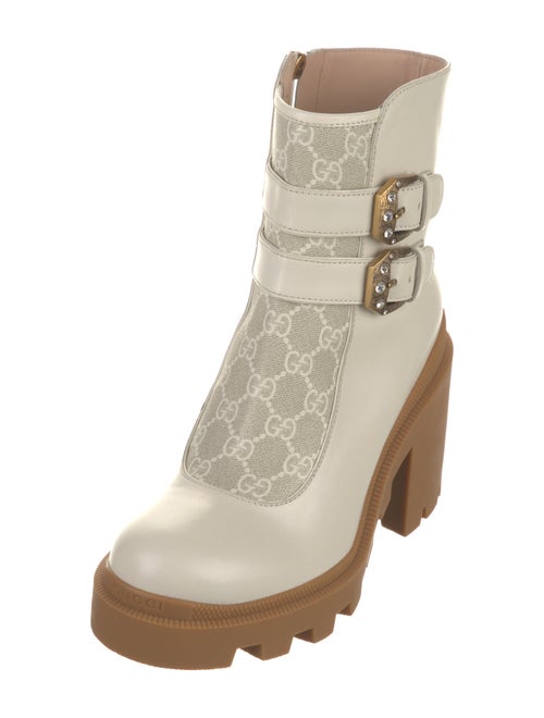 Gucci Leather Combat Boots