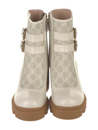 Gucci Leather Combat Boots