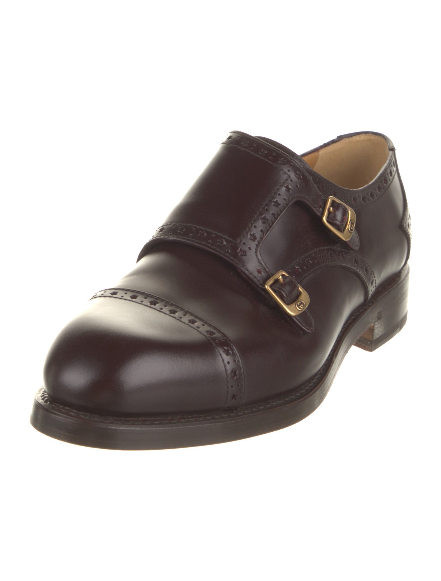 Gucci Leather Monk Straps