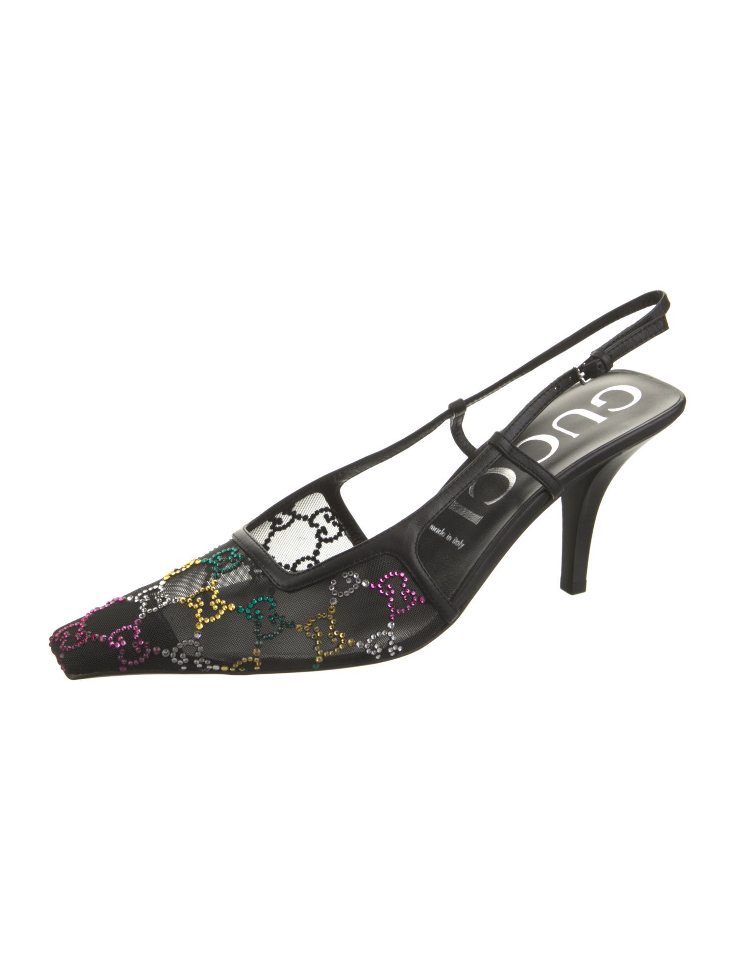 Gucci Mesh Slingback Pumps
