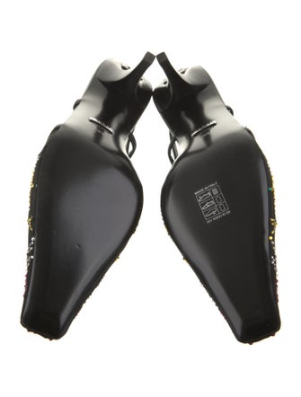 Gucci Mesh Slingback Pumps