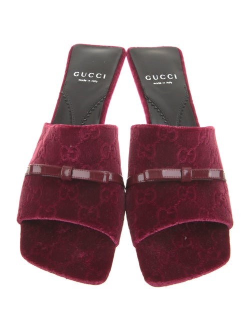 Gucci Velvet Slides