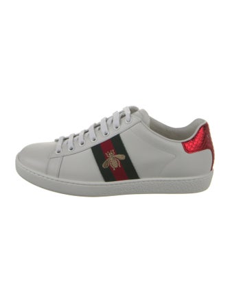 Gucci Leather Printed Sneakers