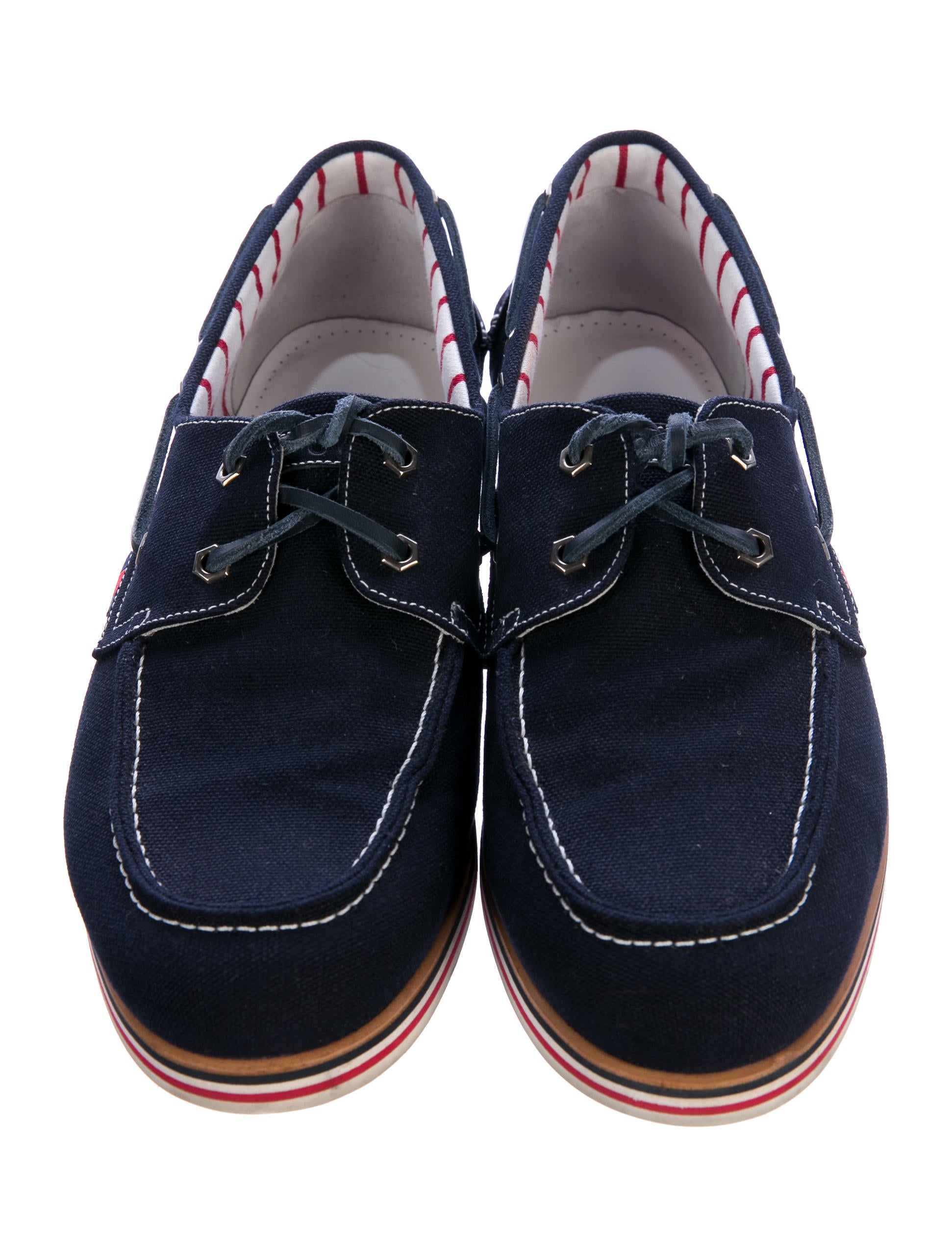 Gucci Canvas Boat Shoes Shoes GUC177209 The RealReal