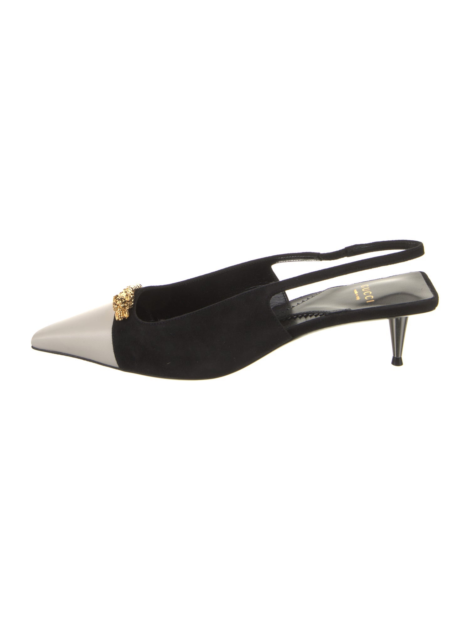 Gucci Suede Slingback Pumps w/ Tags