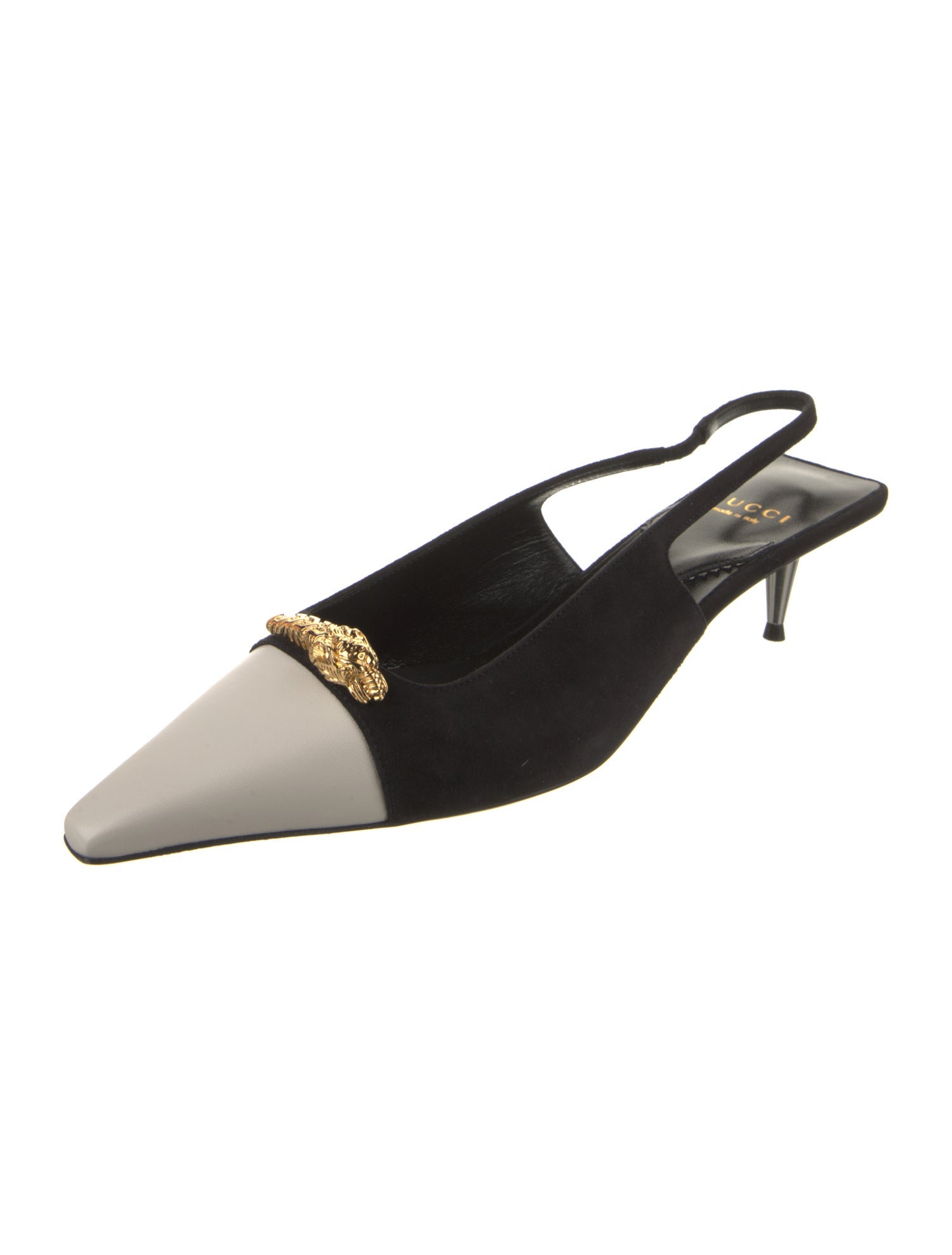 Gucci Suede Slingback Pumps w/ Tags