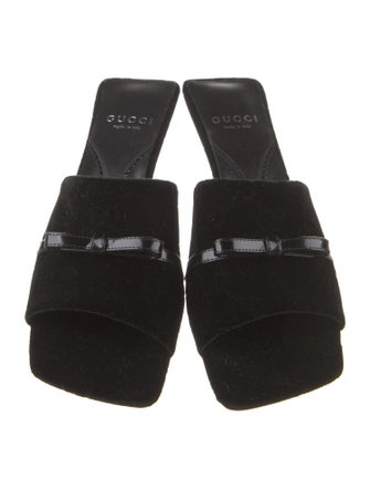 Gucci Velvet Slides