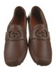 Gucci Interlocking G Logo Leather Drivers