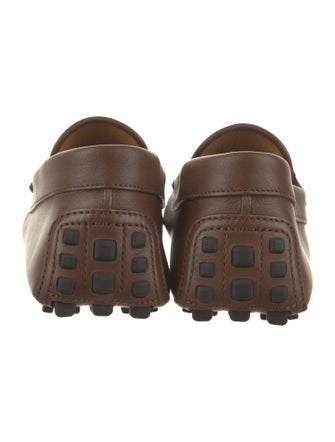 Gucci Interlocking G Logo Leather Drivers