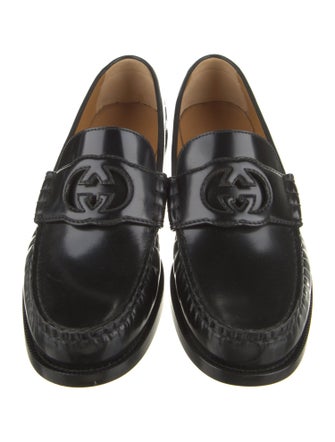 Gucci Interlocking G Logo Patent Leather Loafers