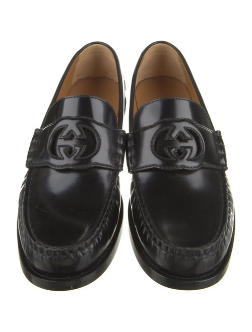 Gucci Interlocking G Logo Patent Leather Loafers