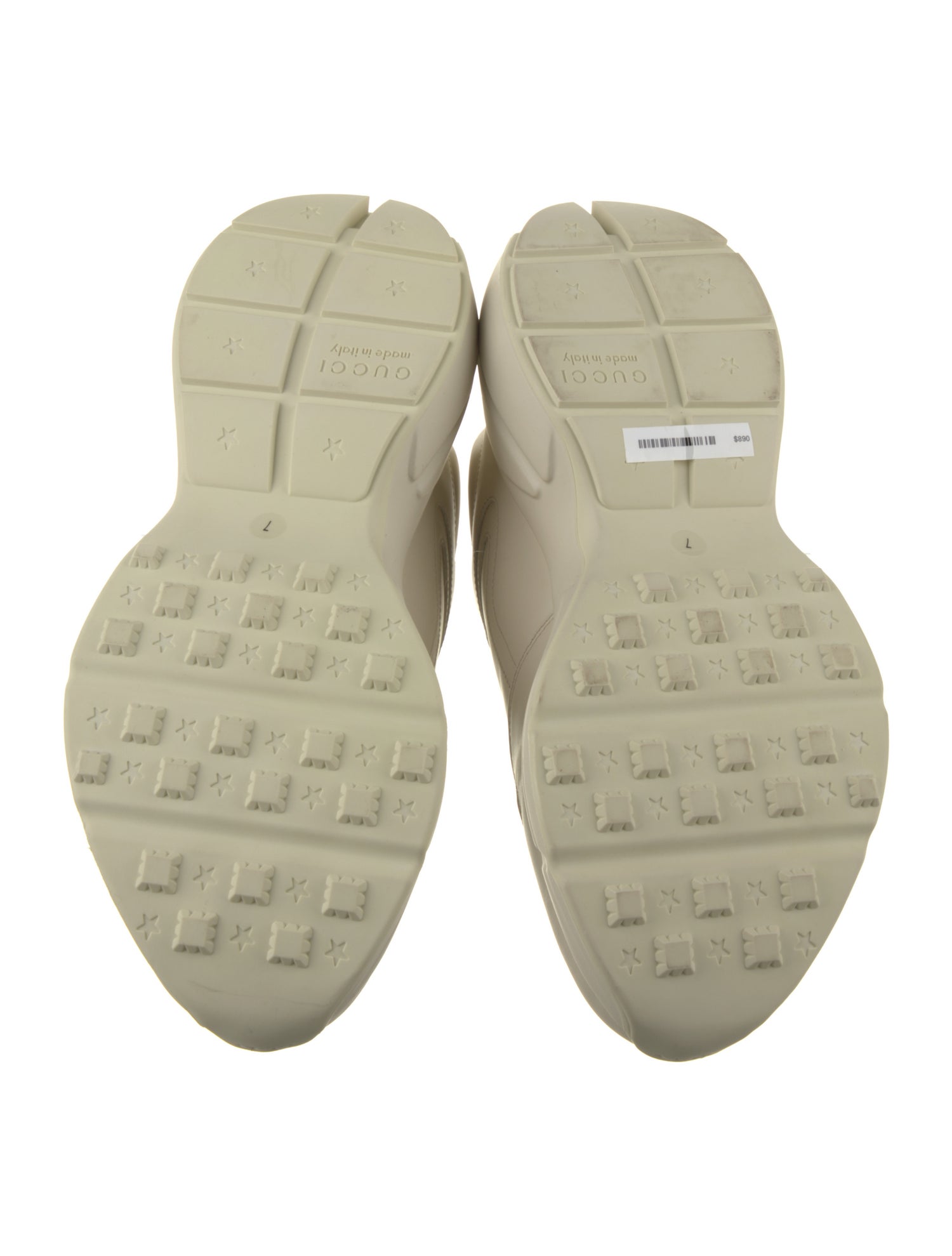 Gucci Leather Printed Sneakers