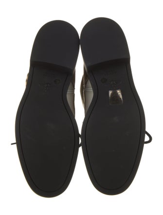 Gucci Canvas Printed Combat Boots