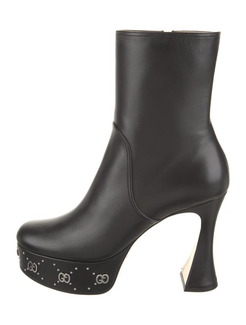 Gucci Leather Studded Accents Boots