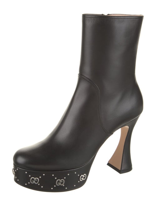 Gucci Leather Studded Accents Boots