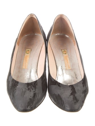 Gucci Horsebit Accent Nylon Pumps