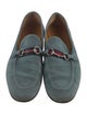 Gucci Horsebit Accent Suede Loafers