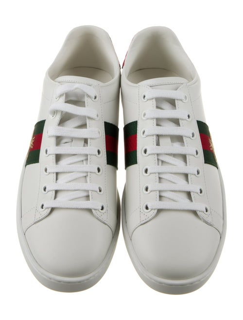 Gucci Leather Animal Print Sneakers