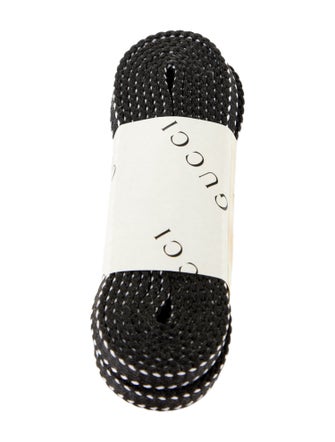 Gucci Web Accent Leather Hiking Boots