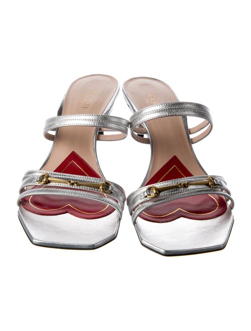 Gucci Horsebit Accent Leather Slides