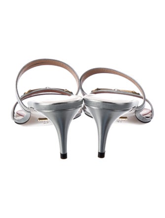 Gucci Horsebit Accent Leather Slides