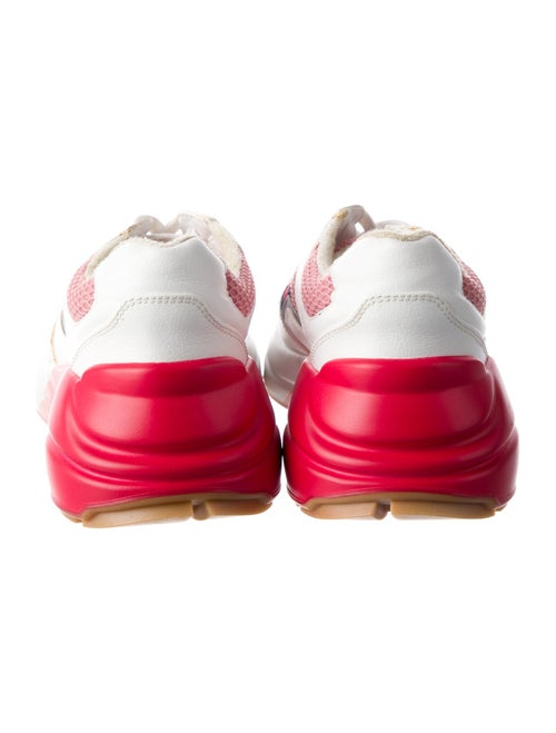 Gucci Sylvie Web Accent Leather Chunky Sneakers