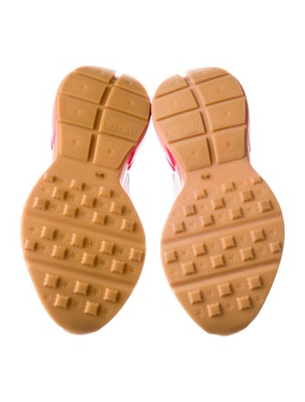 Gucci Sylvie Web Accent Leather Chunky Sneakers