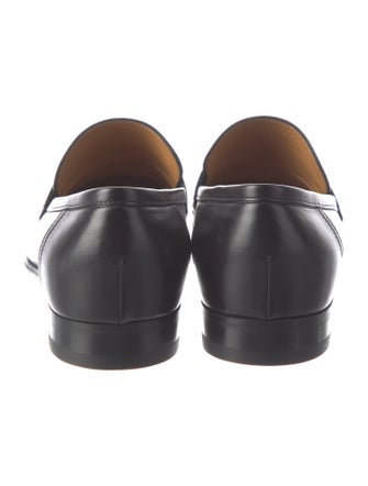 Gucci Interlocking G Logo Leather Loafers