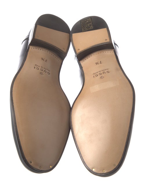 Gucci Interlocking G Logo Leather Loafers