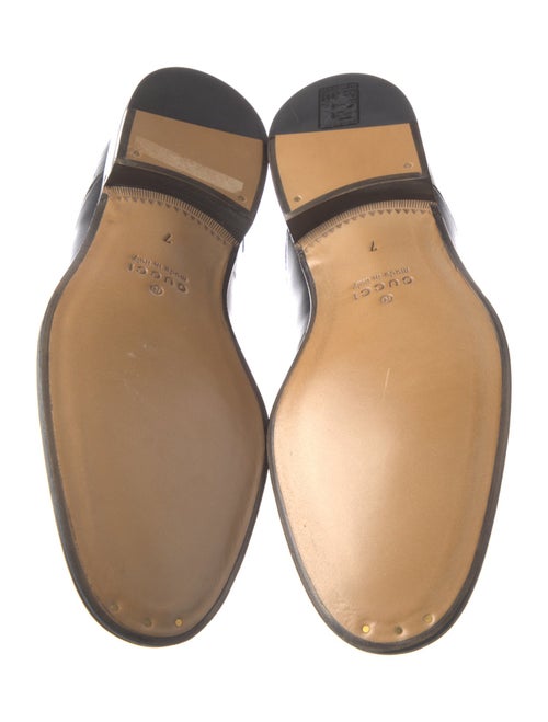Gucci Interlocking G Logo Leather Loafers