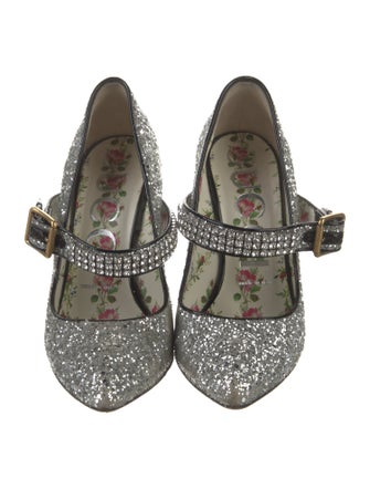 Gucci Glitter Glitter Accents Pumps