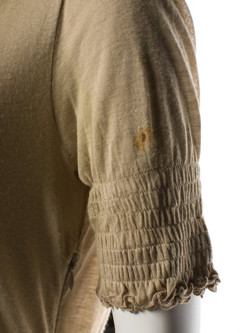 Gucci V-Neck Short Sleeve Blouse