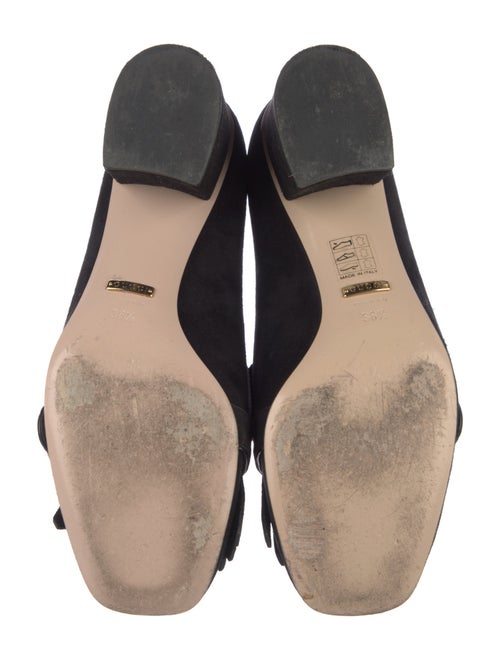 Gucci Double G Logo Suede Pumps