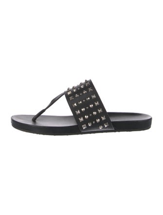 Gucci Leather Studded Accents Slides