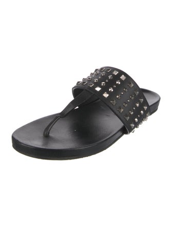 Gucci Leather Studded Accents Slides