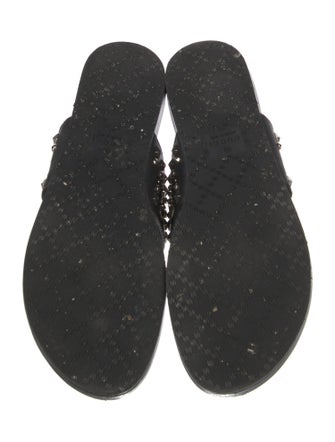 Gucci Leather Studded Accents Slides