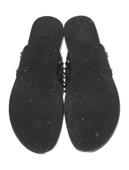 Gucci Leather Studded Accents Slides