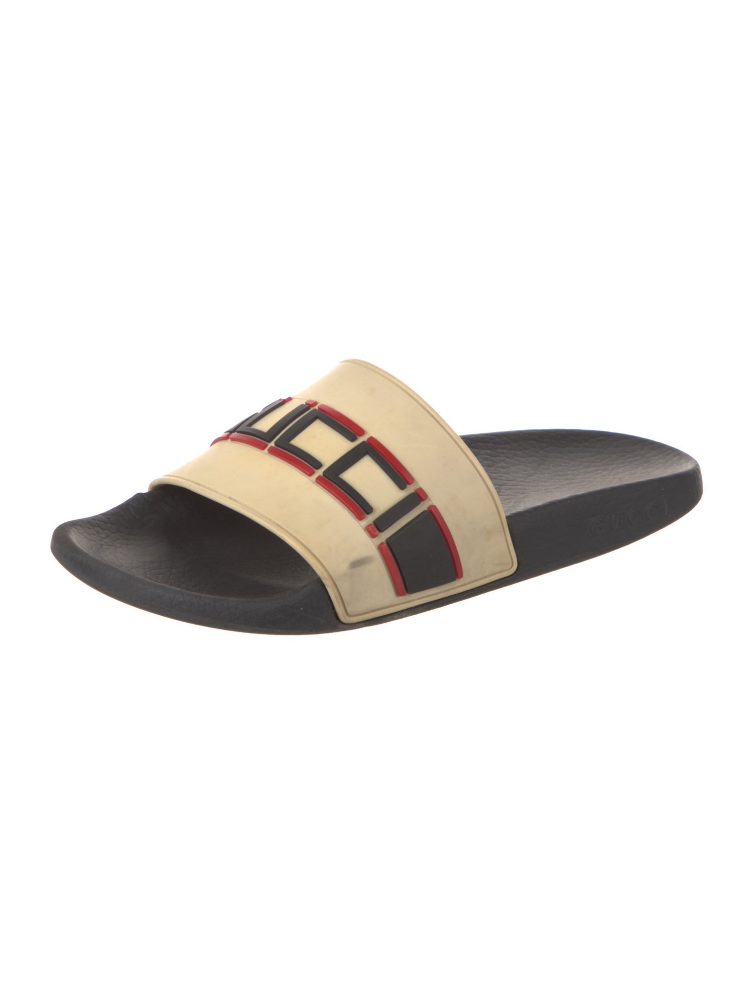 Gucci Sylvie Web Accent Rubber Slides