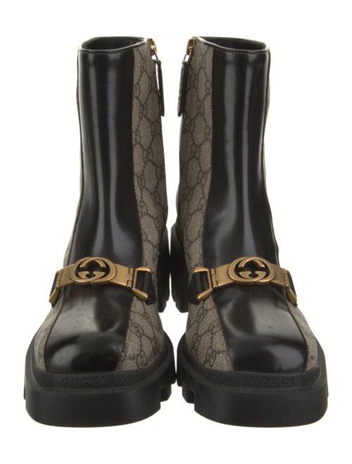 Gucci Printed Combat Boots