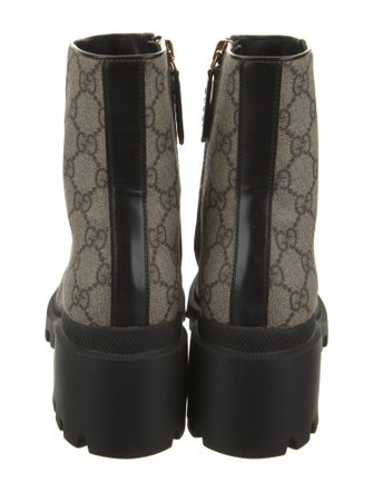 Gucci Printed Combat Boots