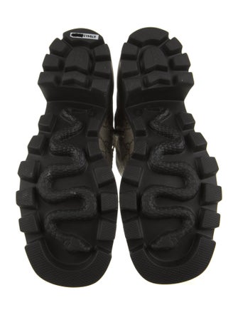 Gucci Printed Combat Boots