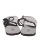 Gucci Interlocking G Logo Canvas Flip Flops