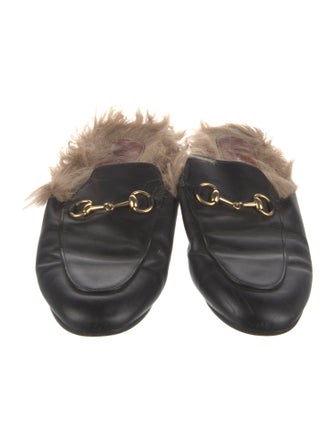 Gucci Horsebit Accent Leather Mules