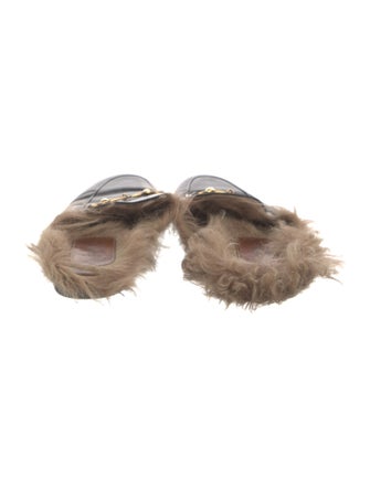 Gucci Horsebit Accent Leather Mules