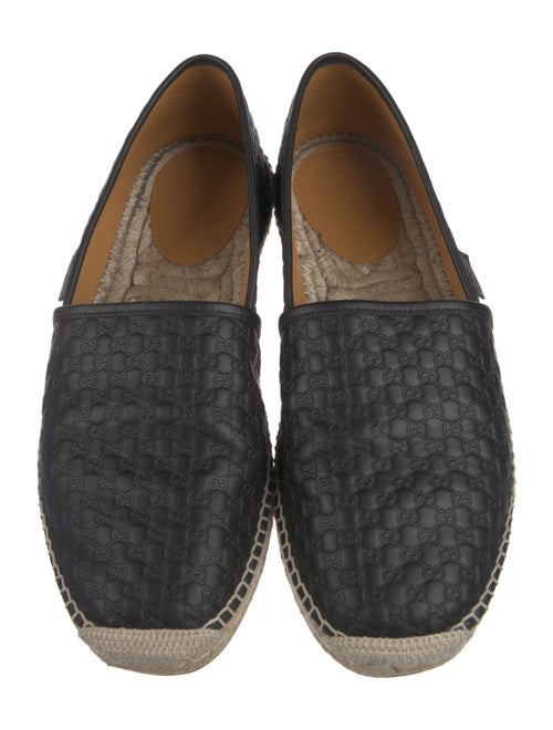 Gucci Microguccissima Pattern Leather Espadrilles