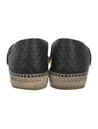 Gucci Microguccissima Pattern Leather Espadrilles