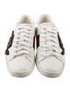 Gucci Web Accent Leather Sneakers