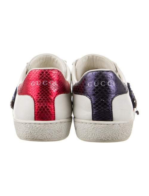 Gucci Web Accent Leather Sneakers