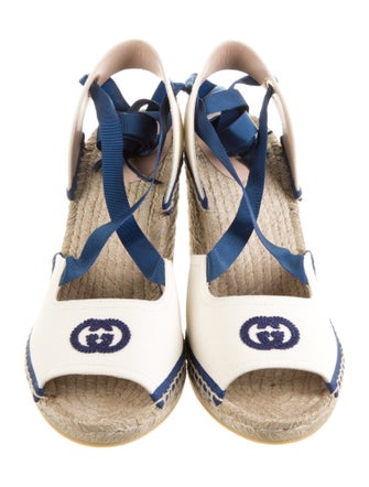 Gucci Interlocking G Logo Canvas Espadrilles