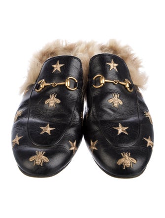 Gucci Horsebit Accent Leather Mules